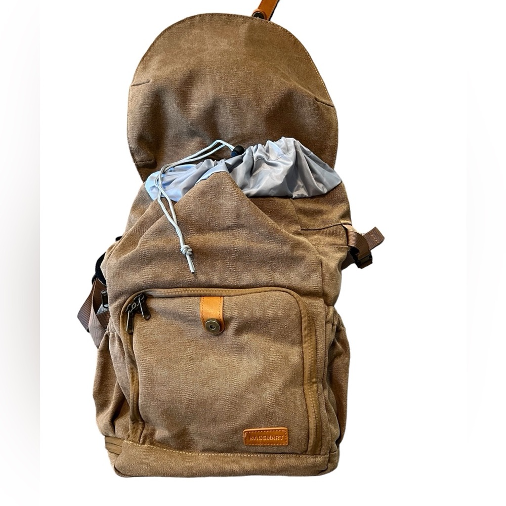 Canvas Camera Backpack - Picture 3 of 15